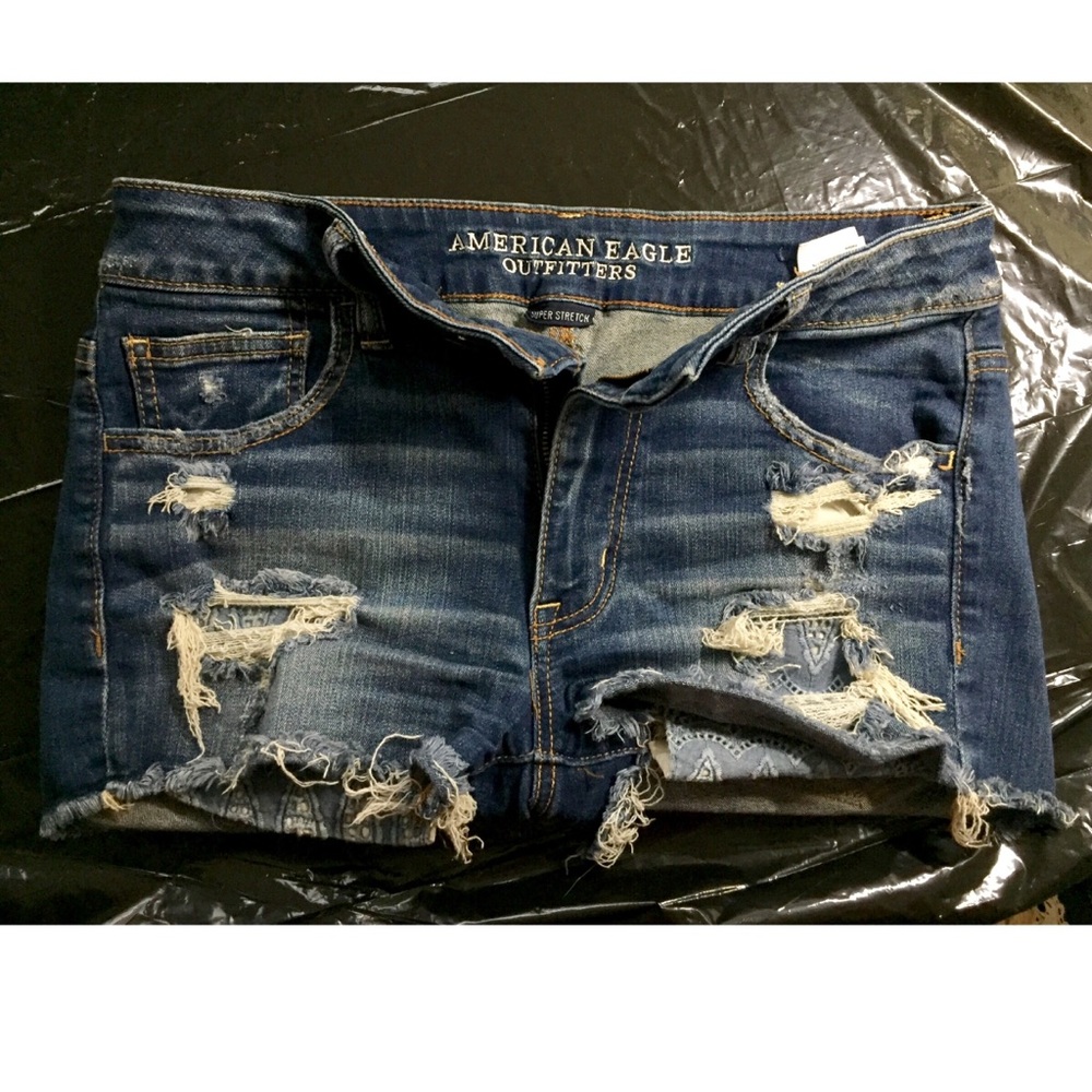 American Eagle high rise shortie super stretch